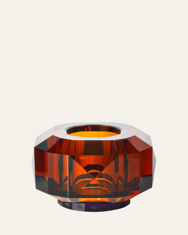 Texas Supreme Amber Tealight Holder